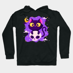 Cute Black Cat Hoodie